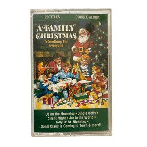 A Family Christmas Double Album 20 Titles 1997 Audio Music Cassette u